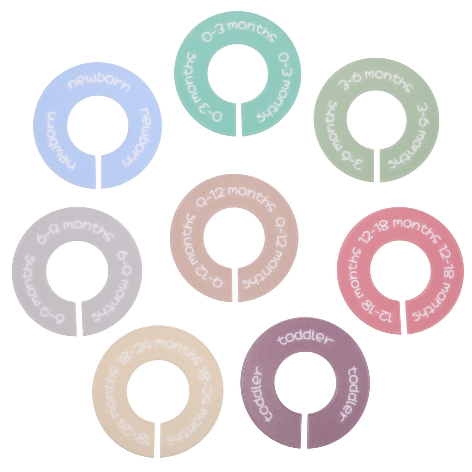 Baby Clothing Wardrobe - 8 шт. разделителей для детского шкафа,