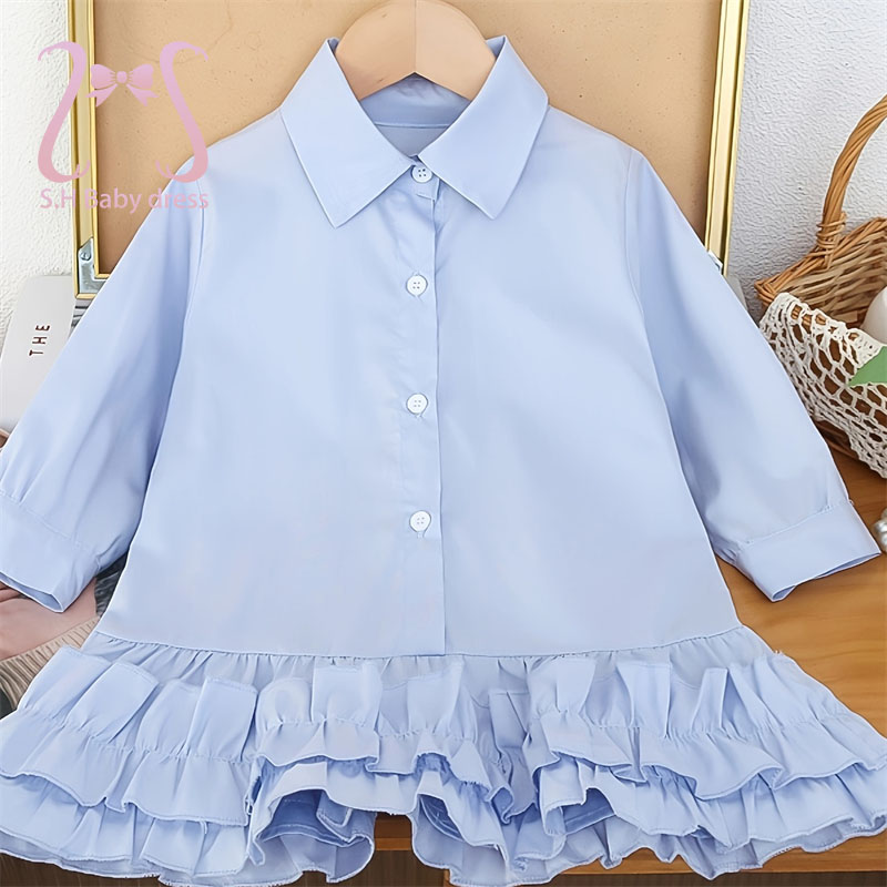 Baby Clothing H&M - Модное детское платье-рубашка для детей 1-6