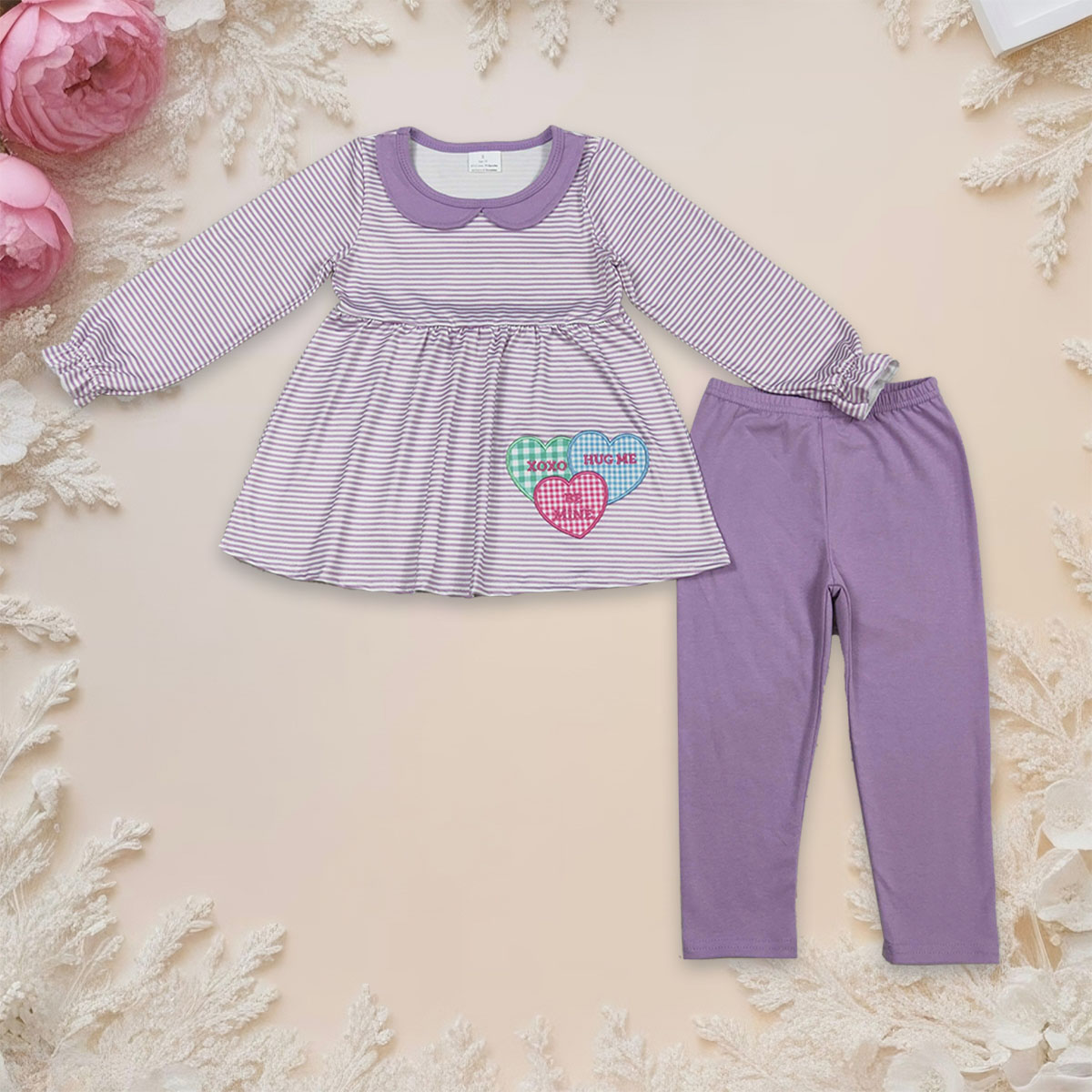 Xoxo Baby Clothing - Туника с длинными рукавами и вышивкой
