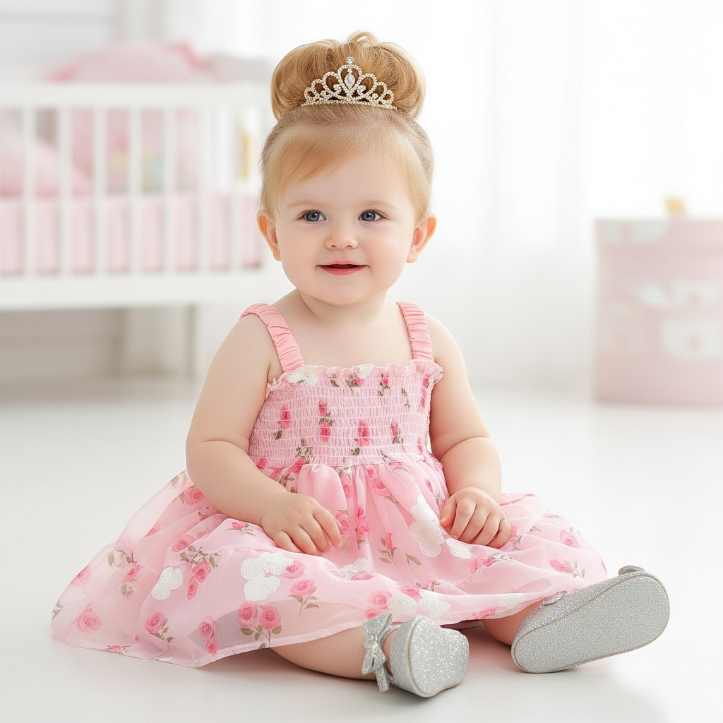 Детское платье-сарафан с цвето – обзор и цена Baby Clothing H&M