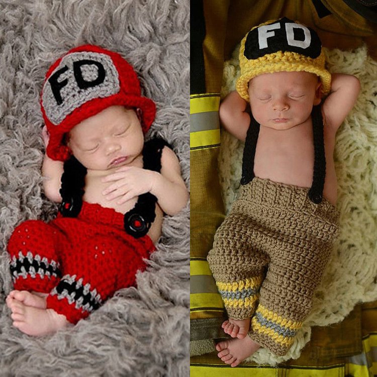 Вязаный крючком костюм пожарно – обзор и цена Baby Clothing Newborn