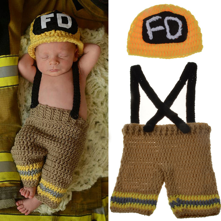 Вязаный крючком костюм пожарно – обзор и цена Baby Clothing Newborn